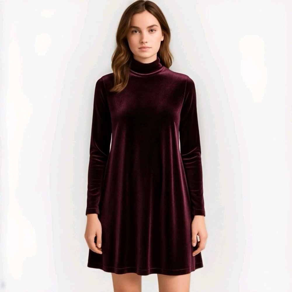 DG2 by Diane Gilman Velvet Long Sleeve Dress - size medium
